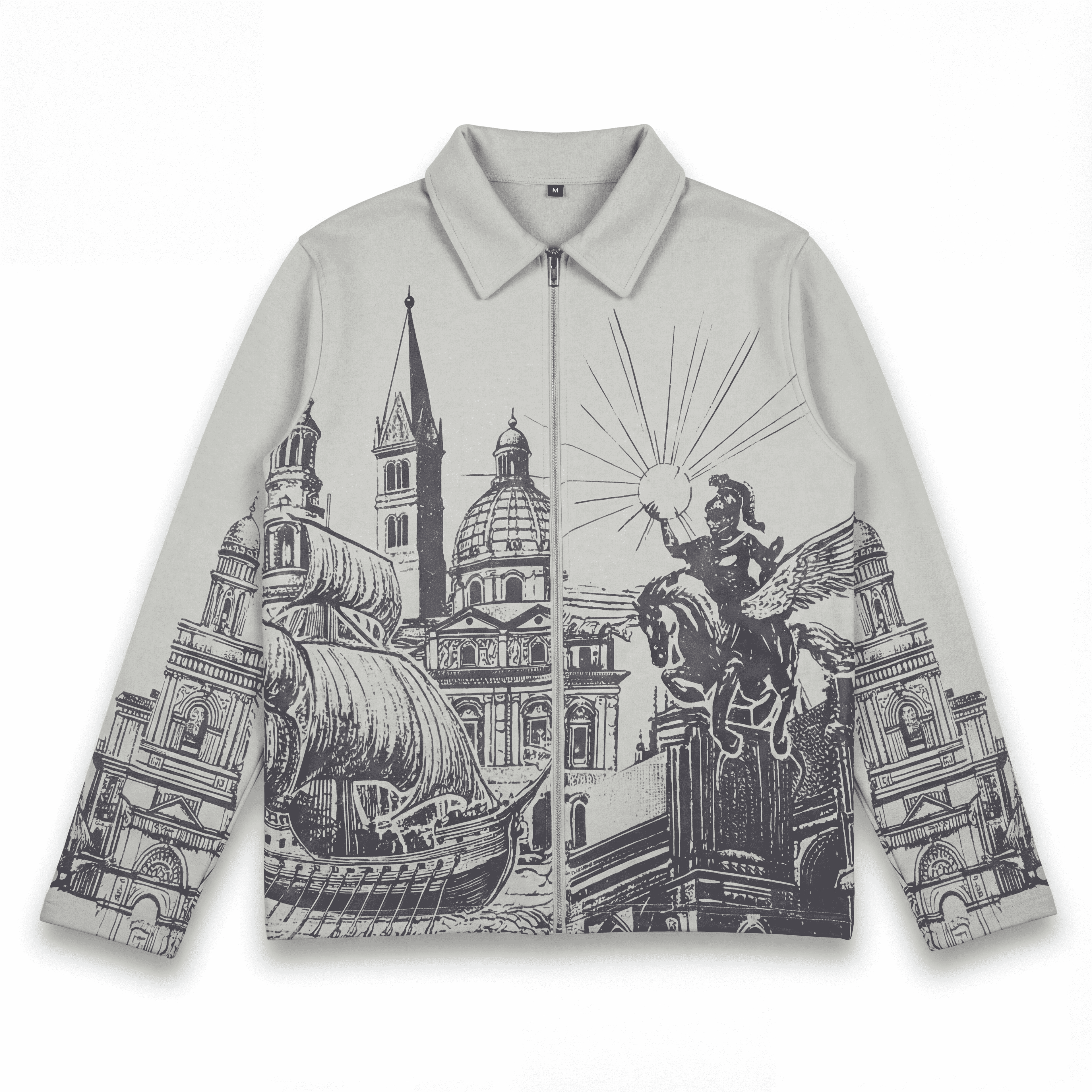 GREY "NAVIGATOR" JACKET - TECH COTTON